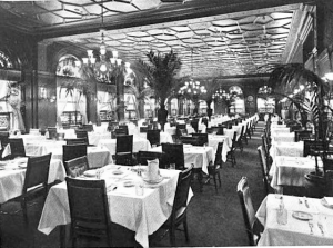 Young's Hotel Dining Room, 1910 via wikimedia.org
